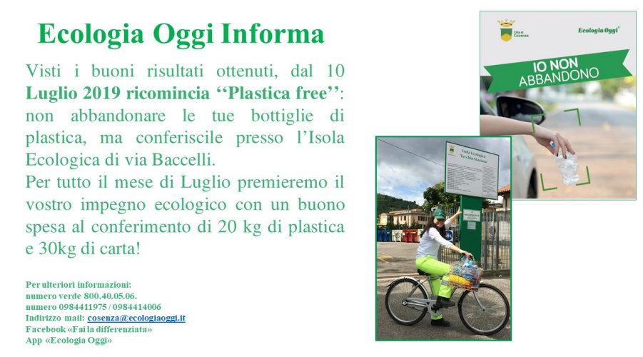 Ecologia Oggi plastic free