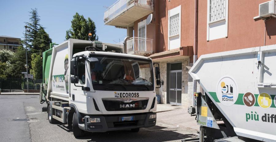 Ecoross mezzi raccolta rifiuti