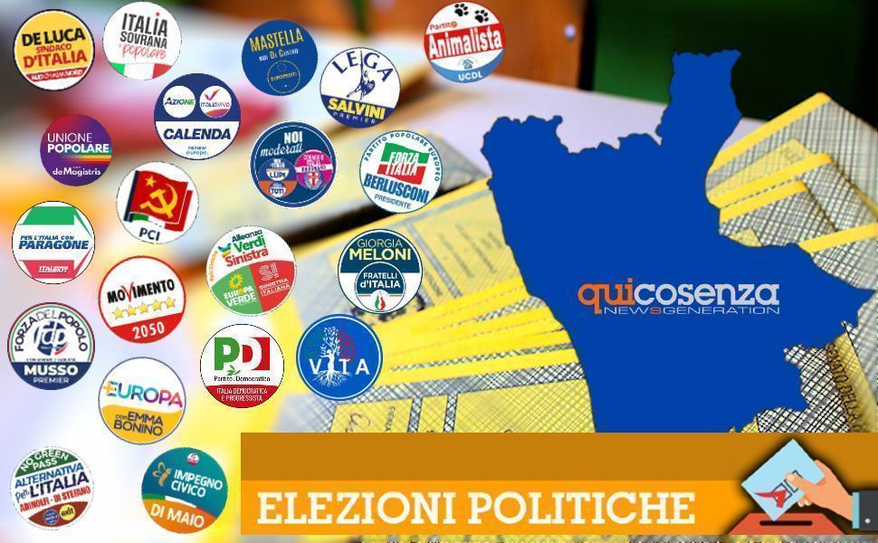 Elezioni politihe 2022 Calabria simboli