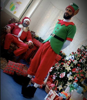 Elfo e Babbo Natale