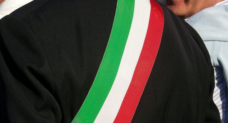 Fascia tricolore sindaco