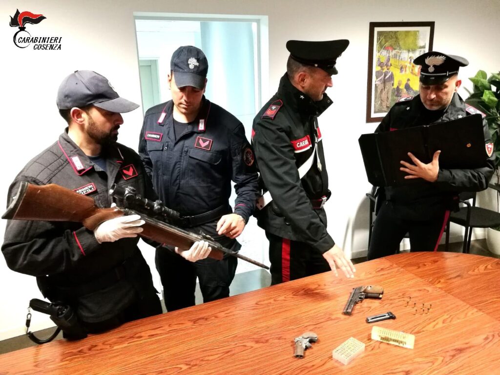 Foto arresto Carabinieri di Rende del 25.10.2018