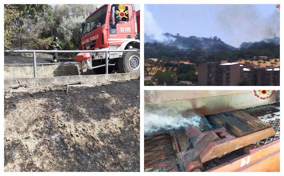 Foto incendi catanzaro lamezia