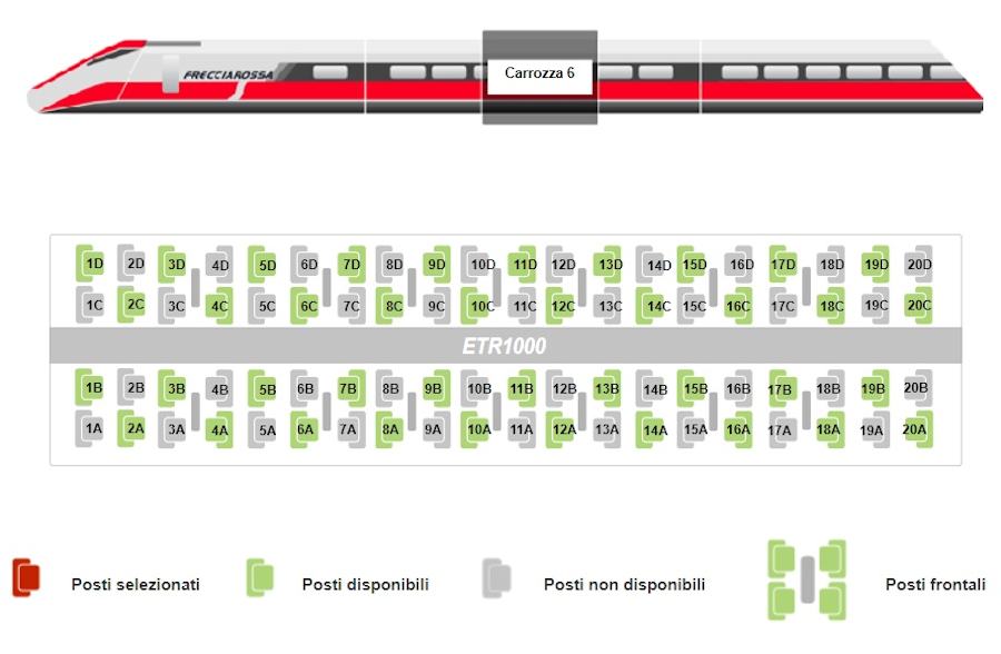 Frecce di Trenitalia: attivo un nuovo criterio per la prenotazione dei posti 56 Frecce 1