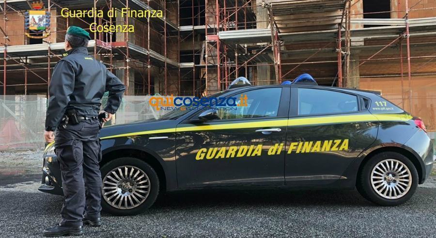 Guardia finanza cosenza cantiere edile