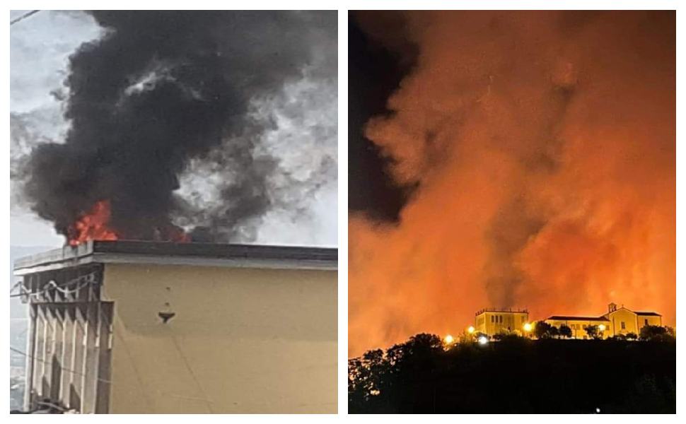 Castiglione continua a bruciare, fiamme lambiscono una scuola 51 INCENDIO CASTIGLIONE COSENTINO