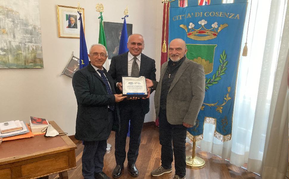 Il Sindaco Franz Caruso con i vertici di ANMIL