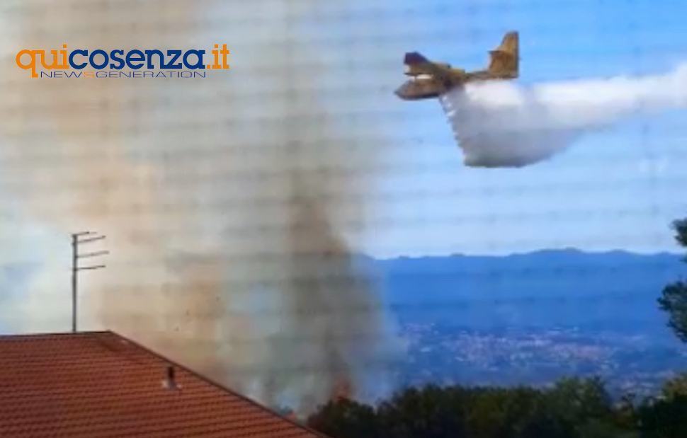 Vasto incendio a Carolei, fiamme minacciano le abitazioni. Evacuate alcune famiglie 68 Incendio Carolei 07