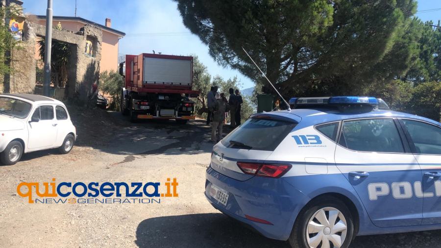 Incendio polizia vigili del fuoco