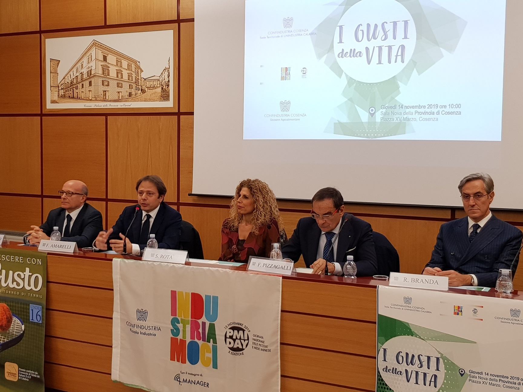 Intervento pres. Amarelli al convegno I Gusti della Vita