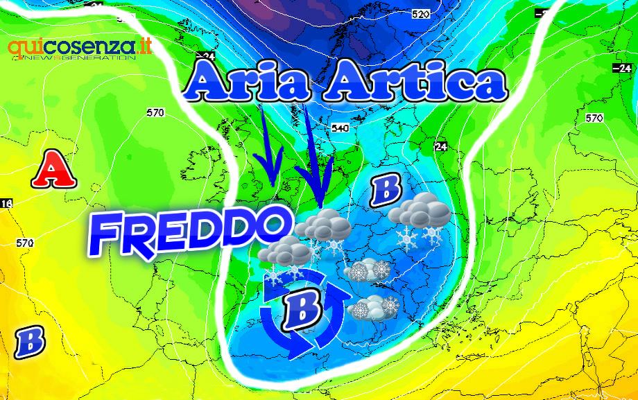 Irruzione Artica inizio Dicembre