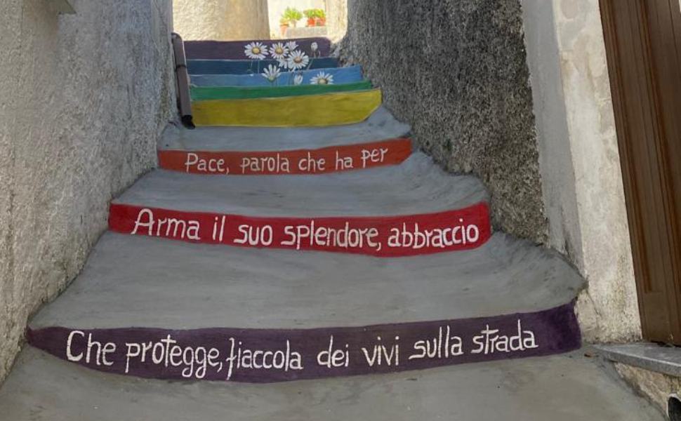 Nel centro storico di Laino Borgo nasce la scala della pace 51 LAINO BORGO SCALA DELLA PACE
