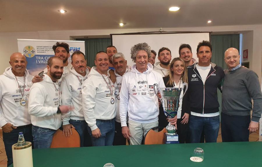 La squadra degli Anzianotti con Stefano Rubaudo e Alfredo Porcaro