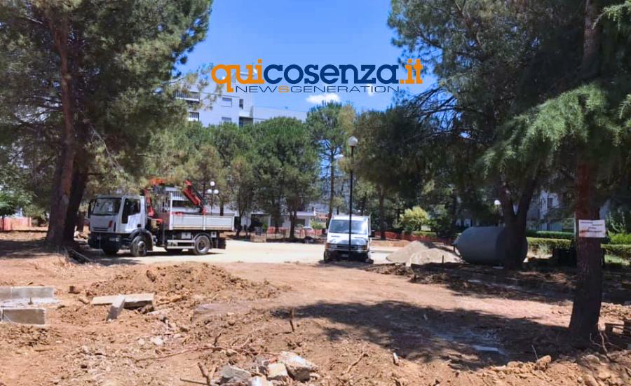 Lavori Viale dei Giardini Rende1