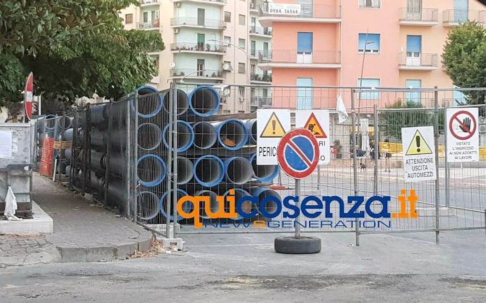 Lavori piazza loreto idrica acqua
