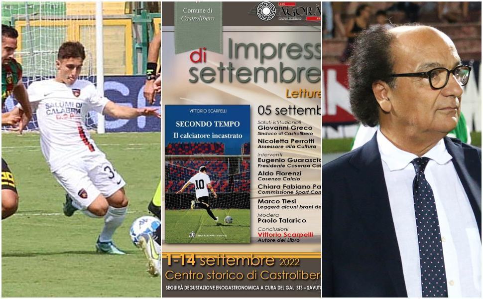 Castrolibero, domani Guarascio e Florenzi alla presentazione del libro "Secondo tempo” 51 Libro Scarpelli