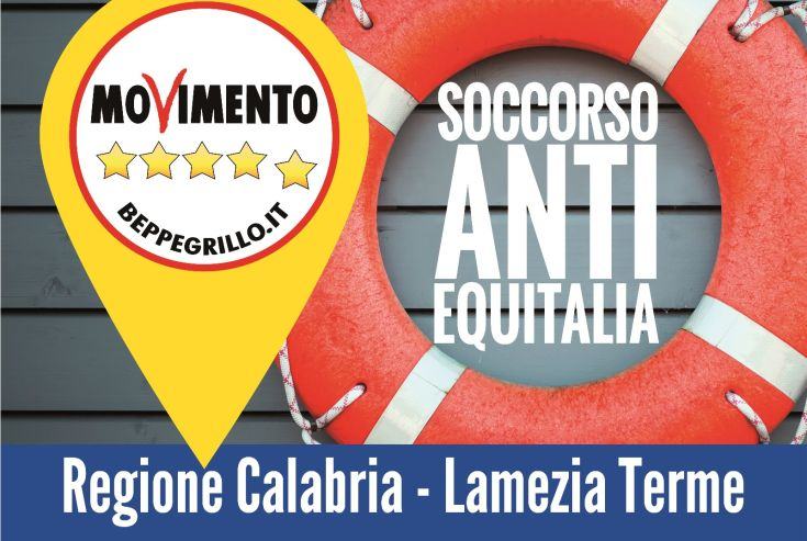 Arriva in Calabria il primo sportello "Sos AntiEquitalia" del meridione 191 M5S targa Antiequitalia