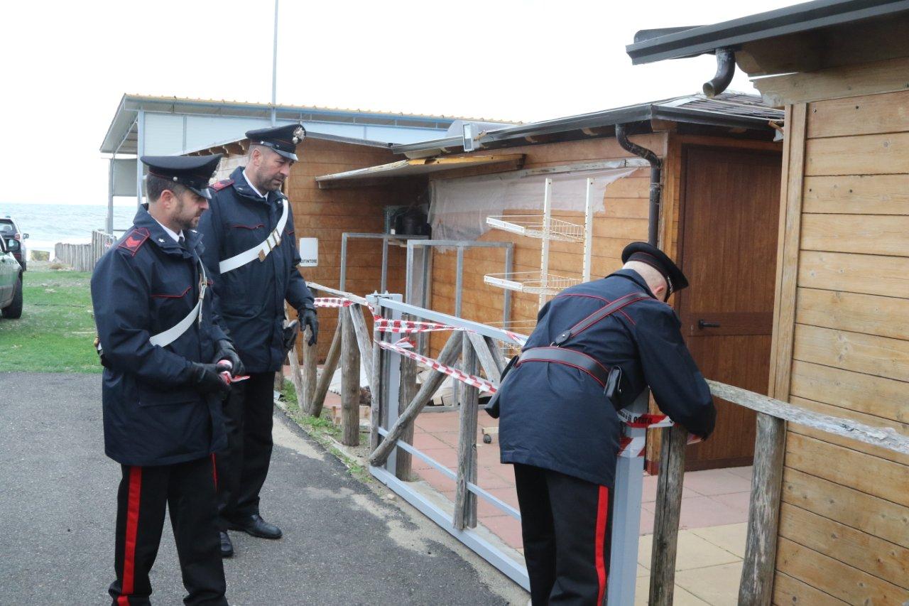 Sequestrato in provincia di Cosenza stabilimento balneare a ridosso di un torrente 57 MV1A5565