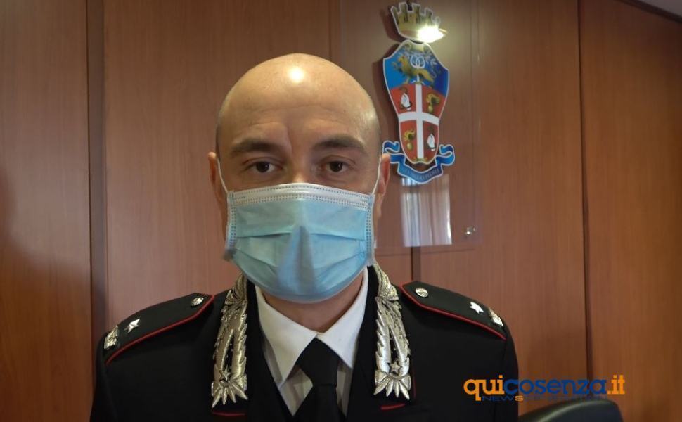 Maggiore Antonio Quarta comandante carabinieri cosenza