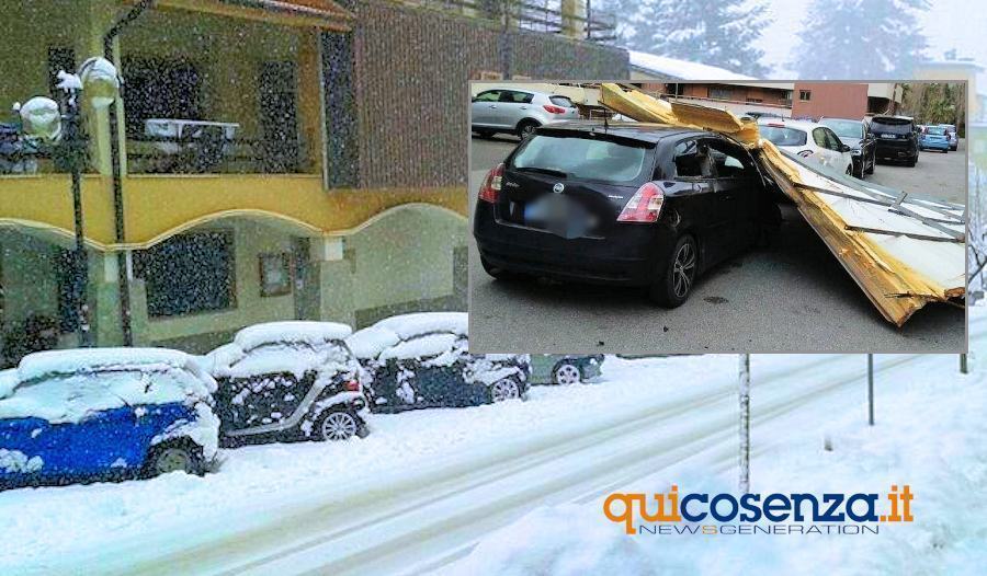 (FOTO - VIDEO) Calabria al gelo. Bufere di neve in Sila, vento forte e danni sulla costa 51 Maltempo freddo vento