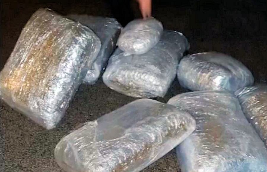 35 chili di marijuana in un camion di frutta e verdura. Arrestati due trafficanti 51 Marijiuana carico