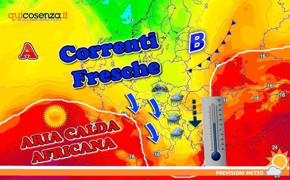 Meteo Cosenza 8 luglio