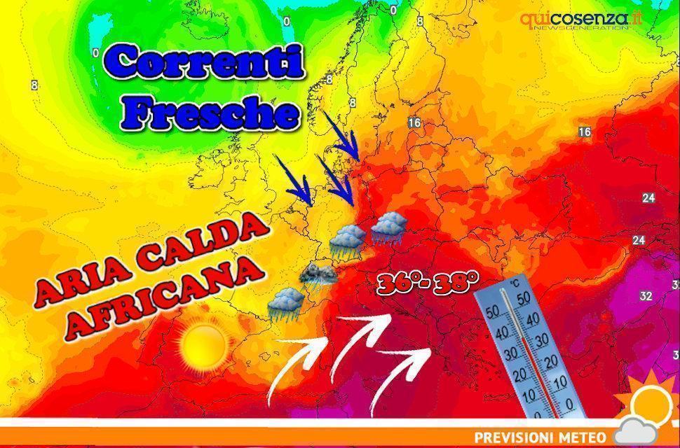 Meteo Cosenza ok 16 giugno