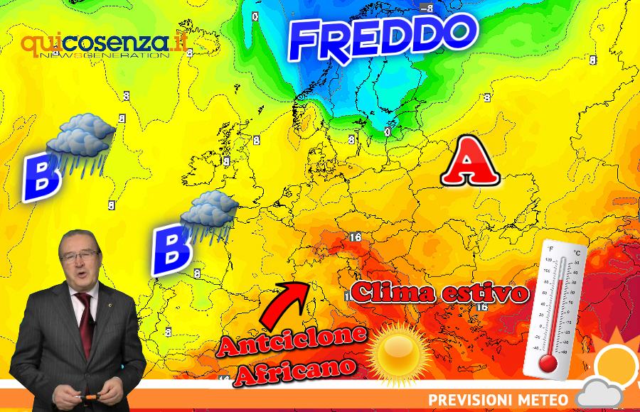 Meteo Cosenza weekend 01 03 giugno ok