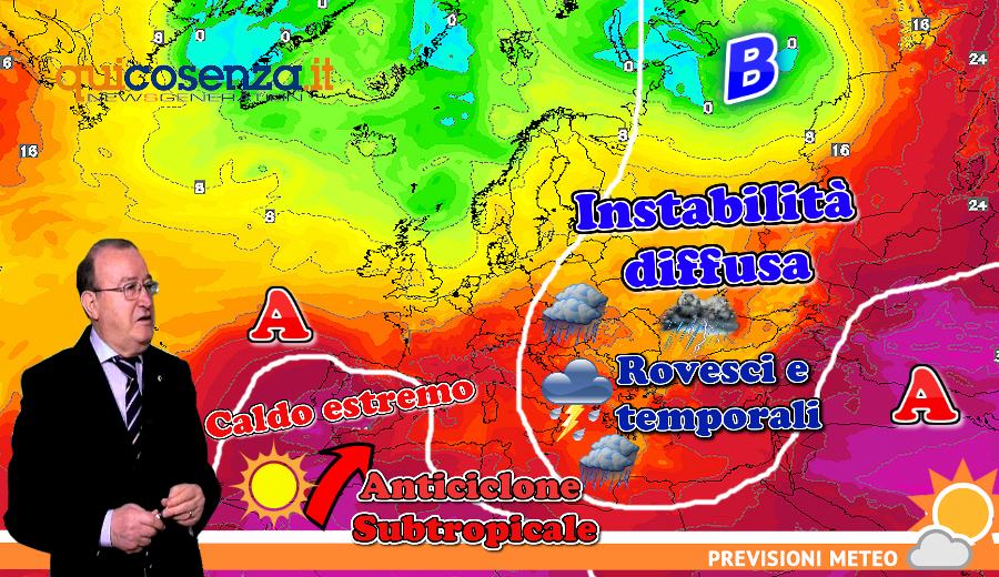 Meteo Cosenza weekend 04 05 Agosto 2018 ok