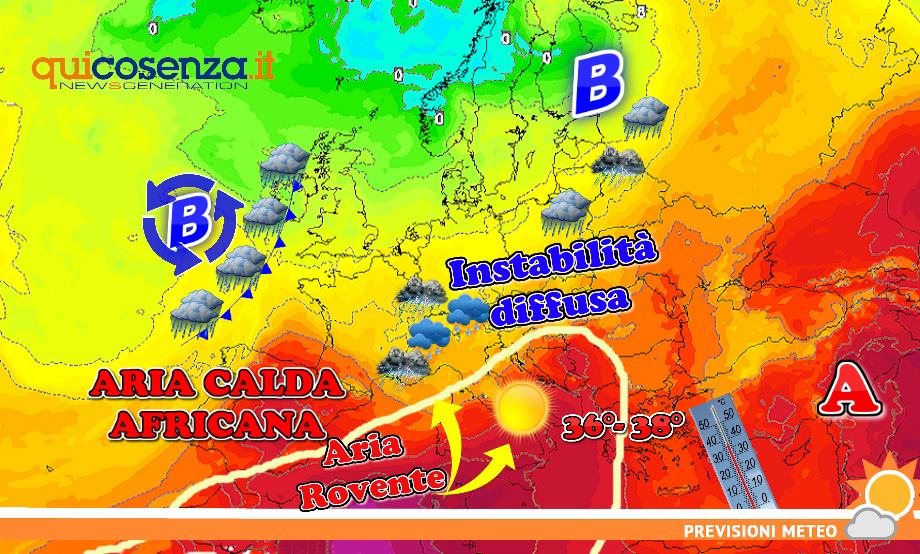 Meteo Cosenza weekend 22 23 giugno home