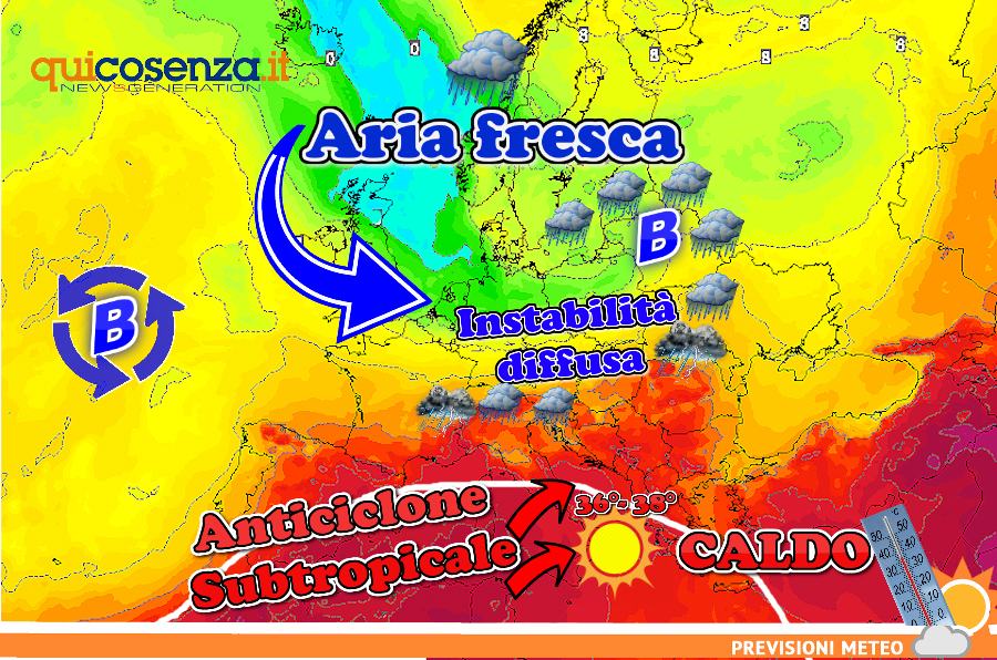 Meteo Cosenza weekend 6 7 luglio ok