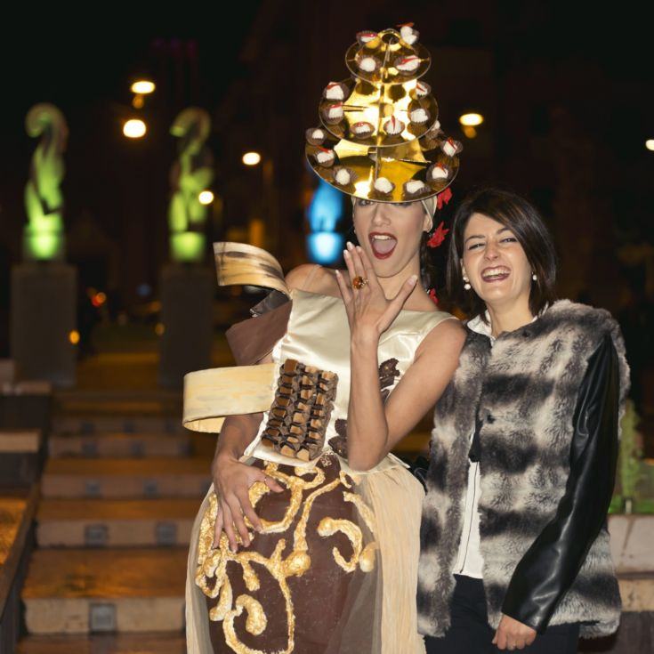 Tommasina Conforto dell’Accademia New Style è la vincitrice del concorso per giovani stilisti Fashion & Chocolate 2016 74 Modella e stilista