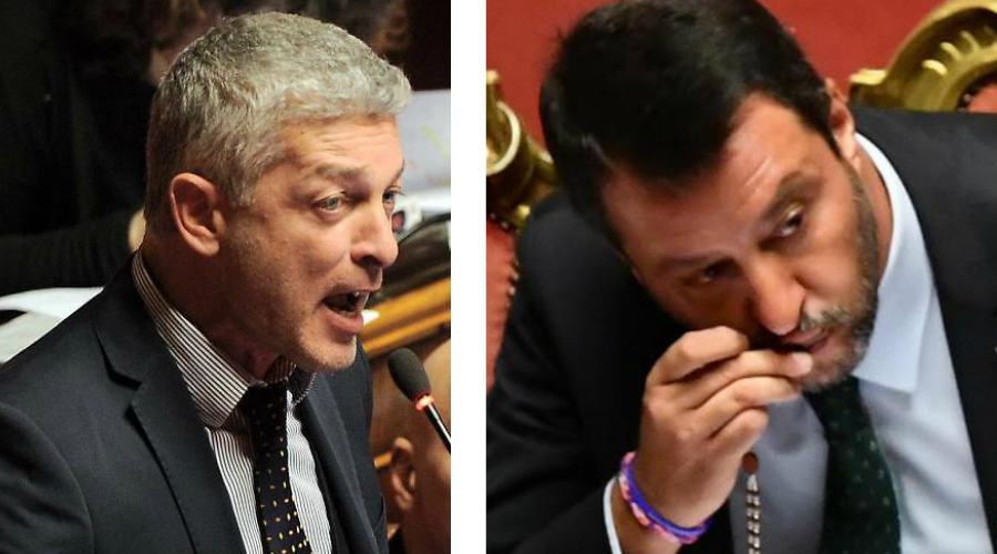Morra e salvini bacia crocifisso