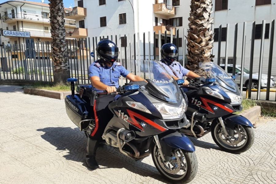 Corigliano: controlli nelle piazze di spaccio, una denuncia 65 Motociclisti Carabinieri Corigliano