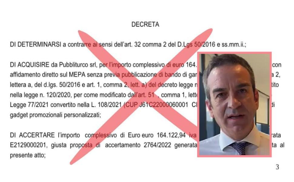 OCCHIUTO revoca decreto 164 mila euro gadget