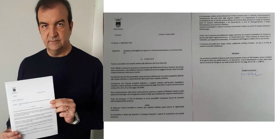 Coronavirus, nuova ordinanza di Occhiuto: "riportare Malattie Infettive alla sua originaria funzione" 51 Occhiuto ordinanza
