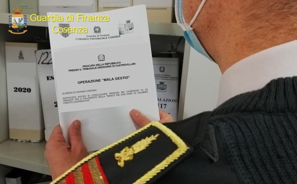 Cosenza: "Mala Gestio", 33 indagati per il fallimento della "Banca dei Due Mari" 51 Operazione Mala Gestio Guardia finanza