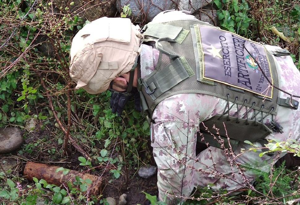 Montalto Uffugo, cittadino trova un grosso ordigno e avvisa i carabinieri 71 Ordigno Montalto Uffugo