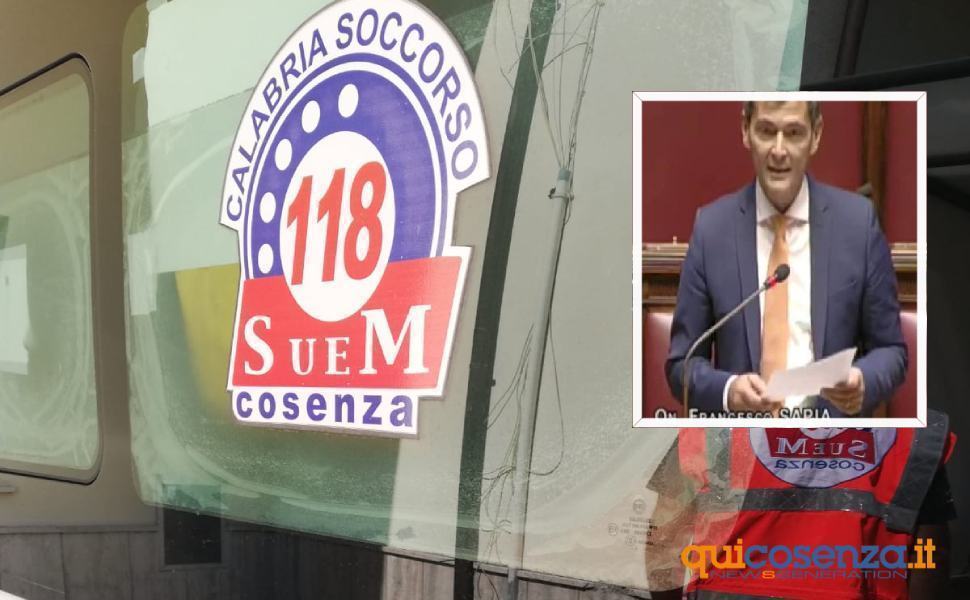 "Asp Cosenza penalizza infermiera 118". Sapia interpella Speranza 51 PET Rogliano 118 cosenza ambulanza 2
