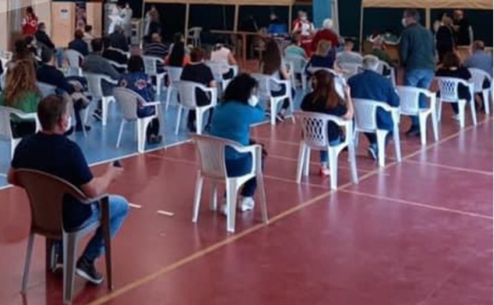 Palatenda hub vaccinale Paola