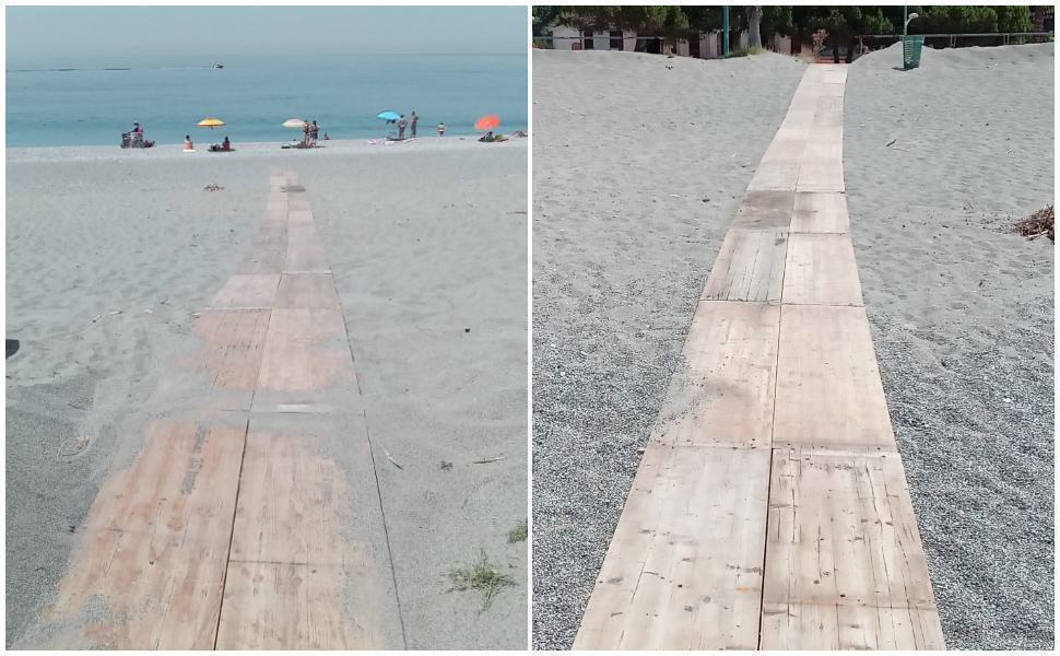 Passerelle installare a cetraro spiaggia