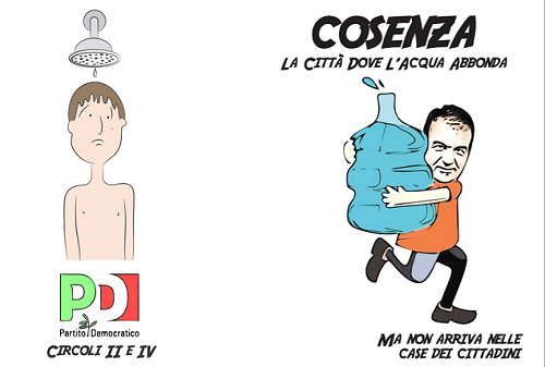 Crisi idrica, Pd non molla: "Ecco l'opuscolo che smaschera le bugie di Occhiuto" 66 Pd