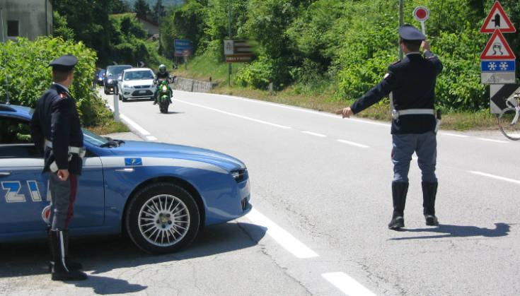 Polizia Stradale posto blocco