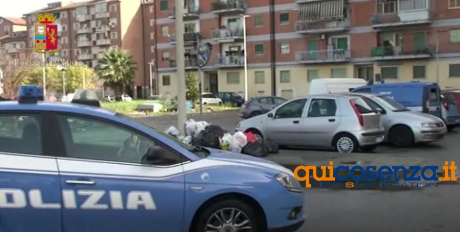 Polizia a via Popilia ultimo lotto