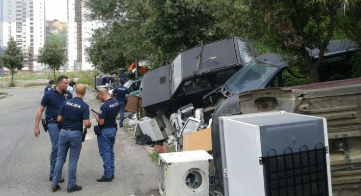 Polizia cosenza discarica