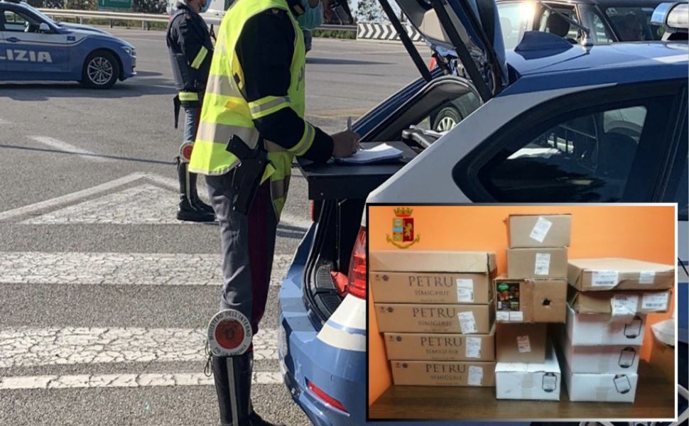Polizia stradale carne pesce scongelati ss 18