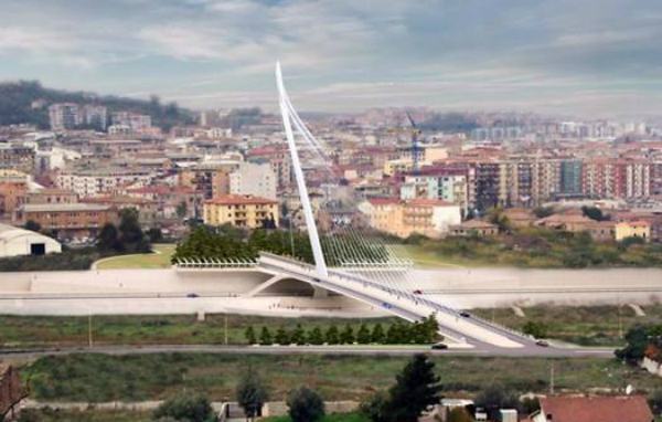 Ponte di Calatrava a Cosenza: sorgerà su una discarica a lato di una baraccopoli dimenticata 57 Ponte Calatrava1 1