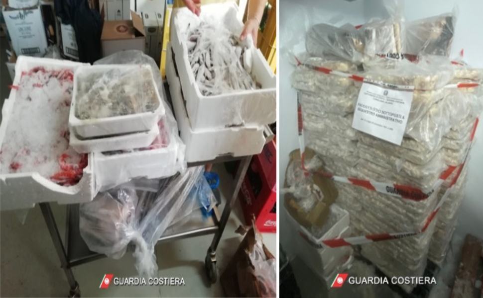 Prodotto ittico sequestro guardia costiera corigliano
