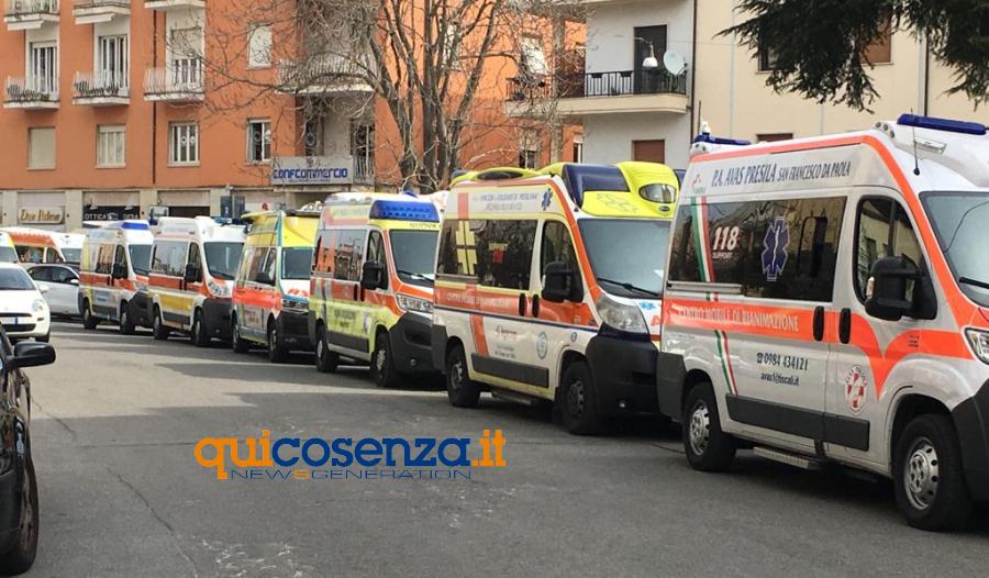 Protesta associazioni supporto 118