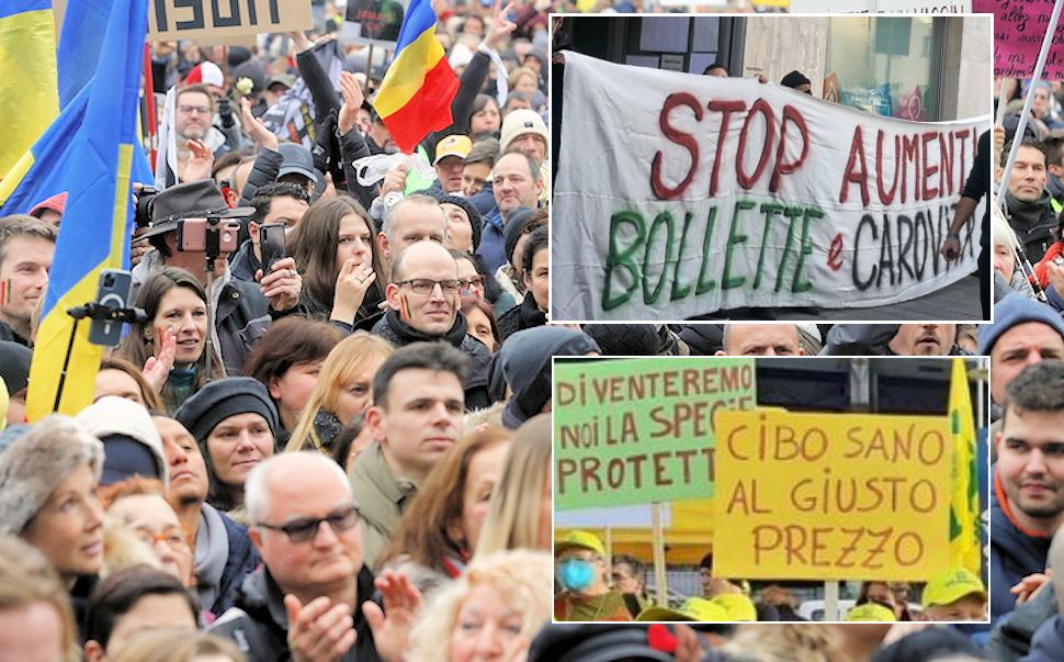 Protesta caro vita